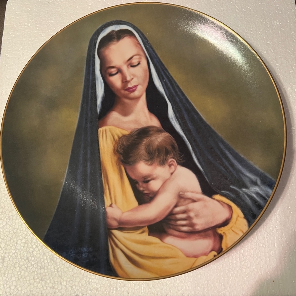 VTG 1978 "TENDERNESS" Timeless Moments Series by Clarence Thorpe 10-1/8” Plate